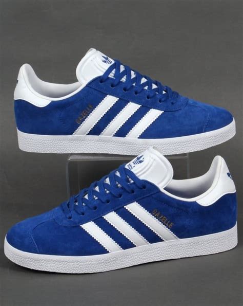 royal blue adidas sneakers.